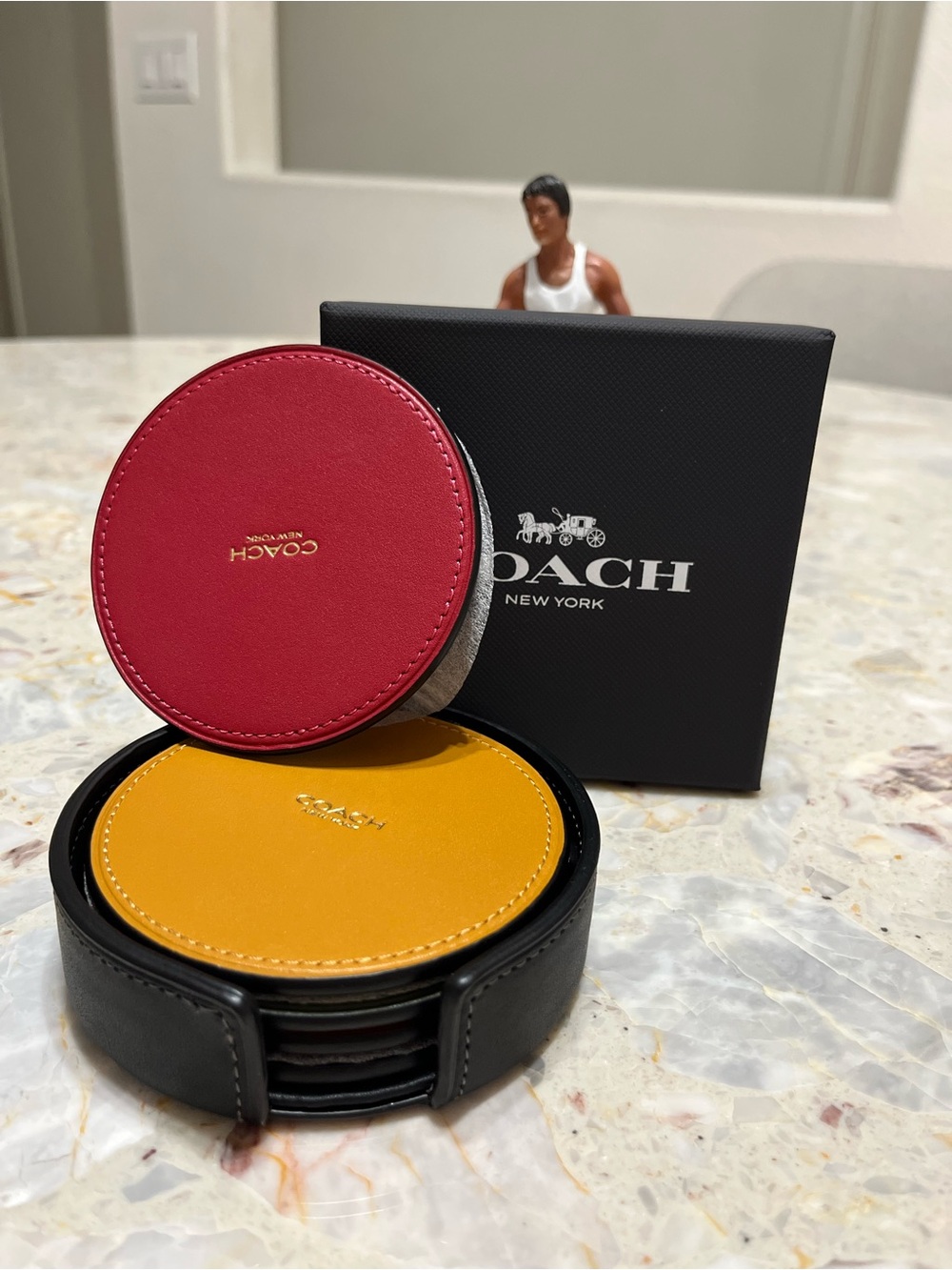 Coach Coaster Set NIB - Picture 3 of 4